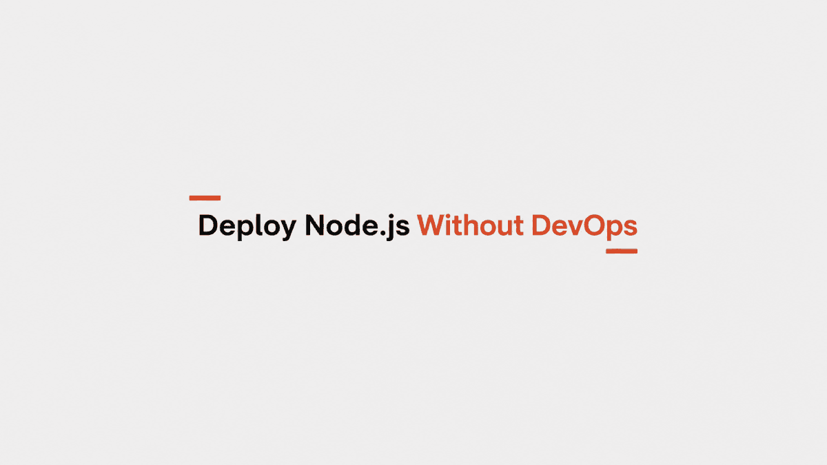 تصویر شاخص مقاله: دیپلوی Node.js بدون DevOps؛ چرا PaaS بهتر است؟